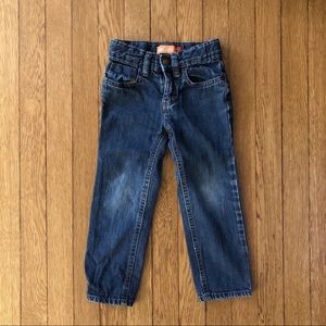 Old Navy KIDS slim fit dark blue jeans | 4T